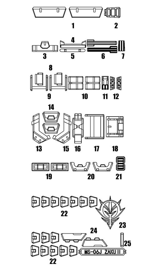 縮圖：阿努比斯 3D 印製 MG 渣古樹脂膠細節改件 GP024