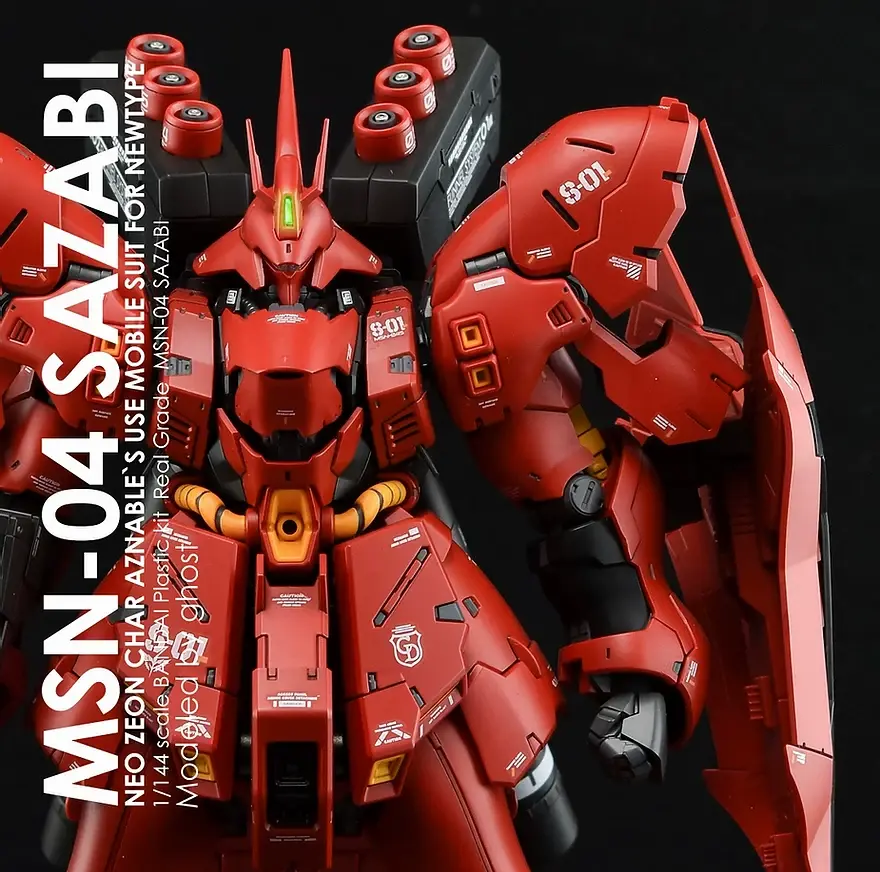 縮圖：[特別訂購] 炎特別版 RG 1/144 沙薩比 Sazabi 專用水貼
