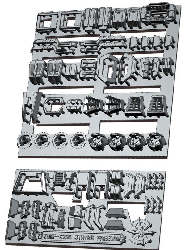 縮圖：阿努比斯 3D 印製 MG 強襲自由高達樹脂膠細節改件 GP031