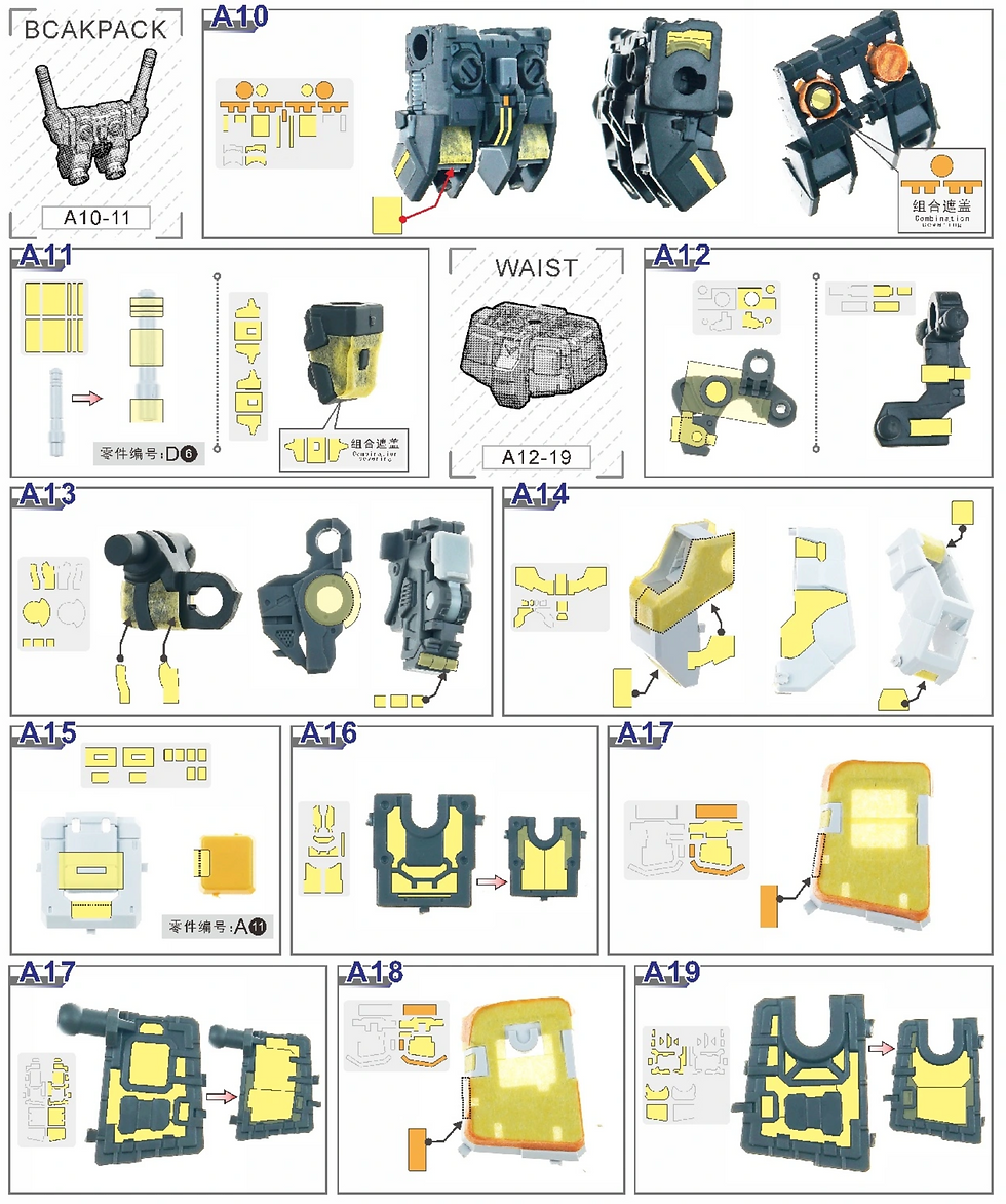 縮圖：TAS 沉迷者 RG 1/144 RX-78-2 元祖高達 2.0 Gundam Ver.2.0 預切割遮蓋帶 + 蝕刻片 + 改件