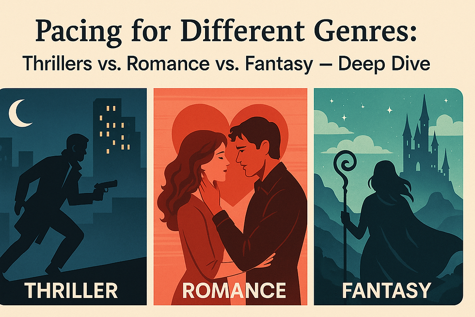 Pacing for Different Genres: Thrillers vs. Romance vs. Fantasy – Deep Dive