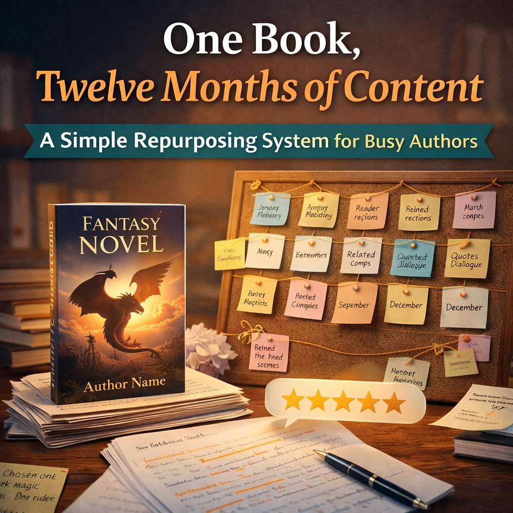 1 Book Example One Book, Twelve Months of Content: A Simple Repurposing System for ...