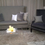 Thumbnail: Grey Velvet Tufted Wingback Chair