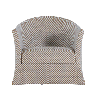 Valencia Swivel Chair Natural & White