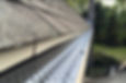 Gutter guard on residential roof
