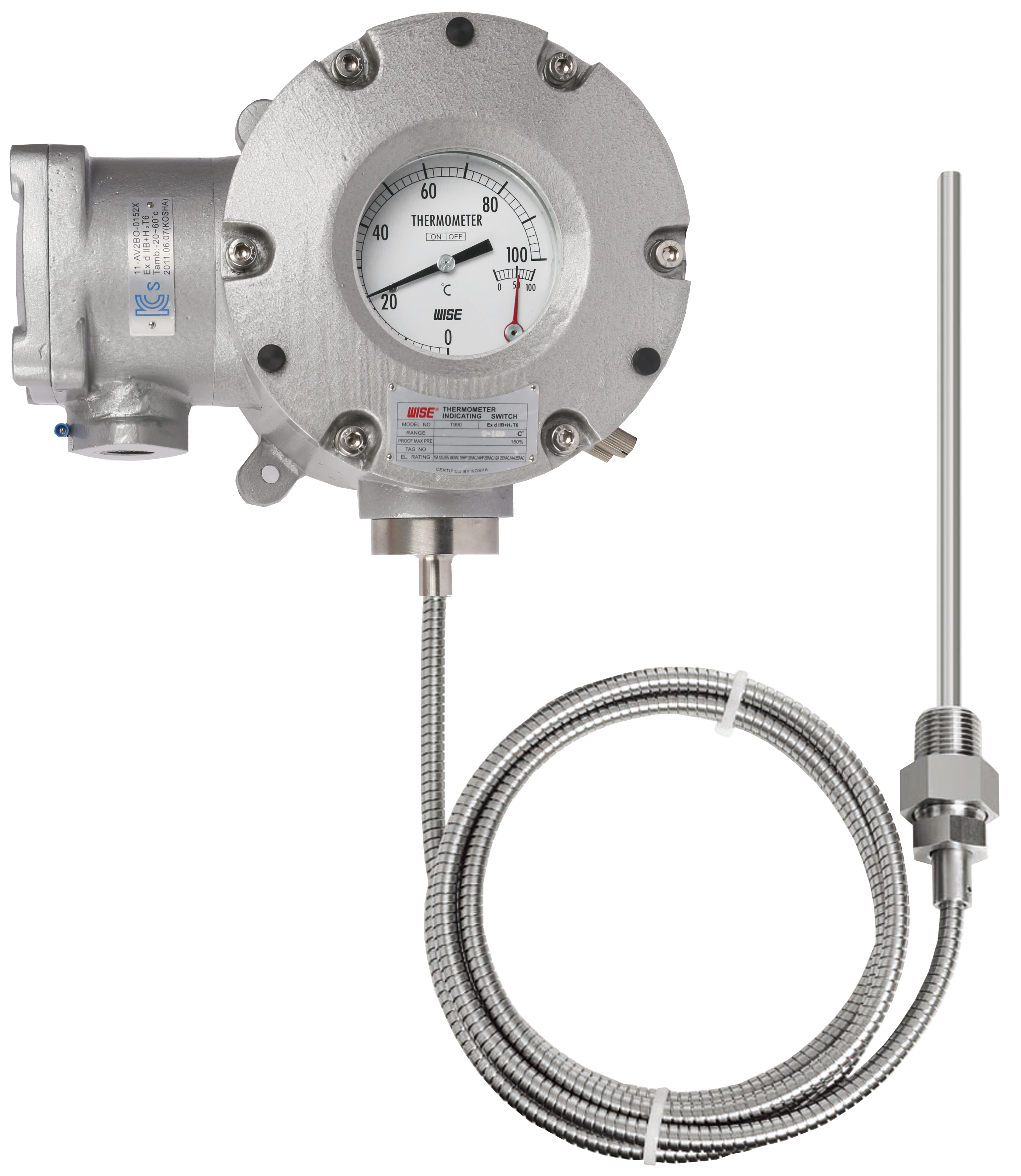 Đồng hồ nhiệt độ (Công tắc) T990 (SPDT, Explosion proof)