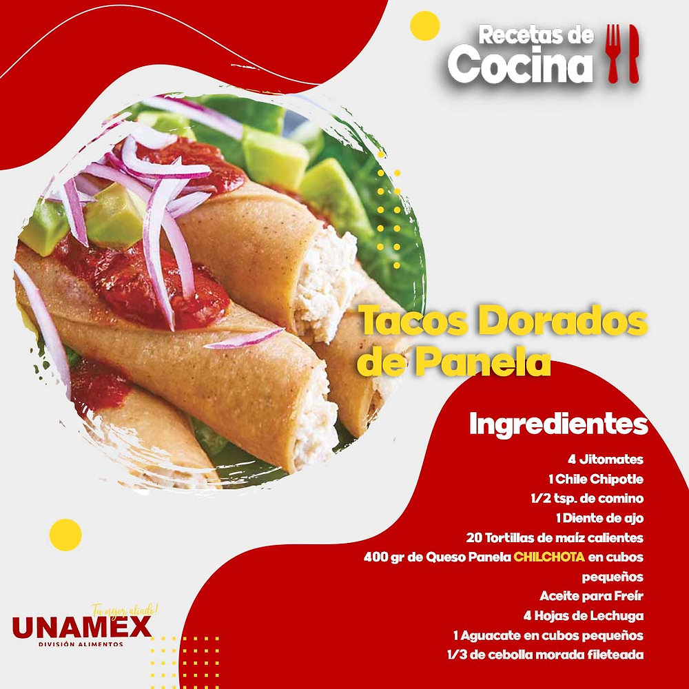 Tacos Dorados de Panela