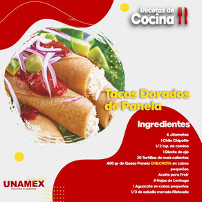 Tacos Dorados de Panela