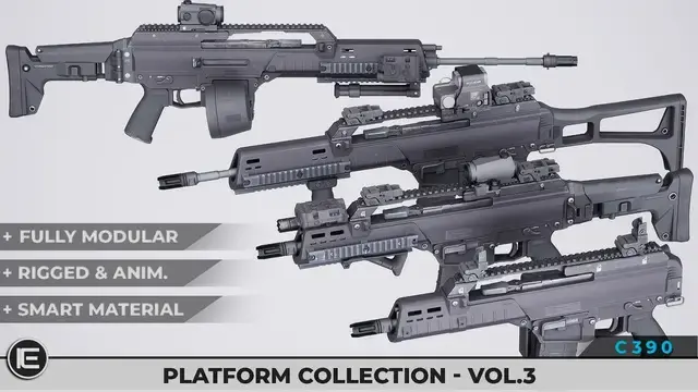 Modular Assault Rifle Collection - C390