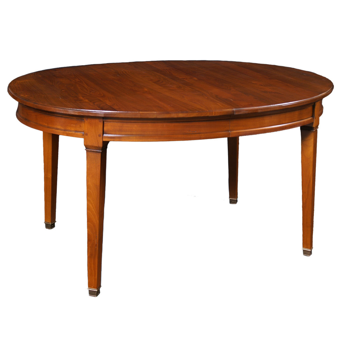 table ovale en merisier extensible style Directoire Louis XVI