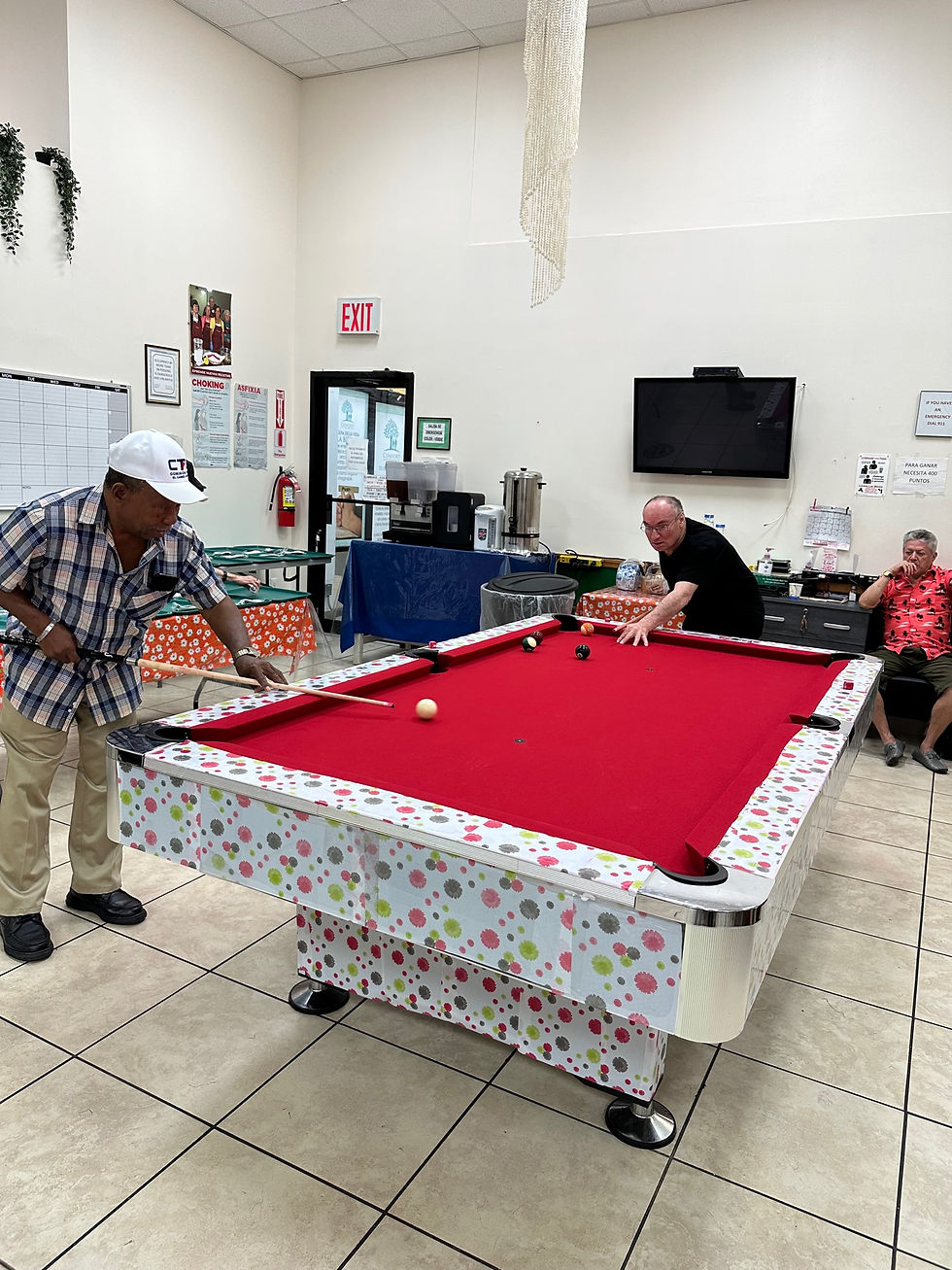 ENJOYING BILLIARD GAMES