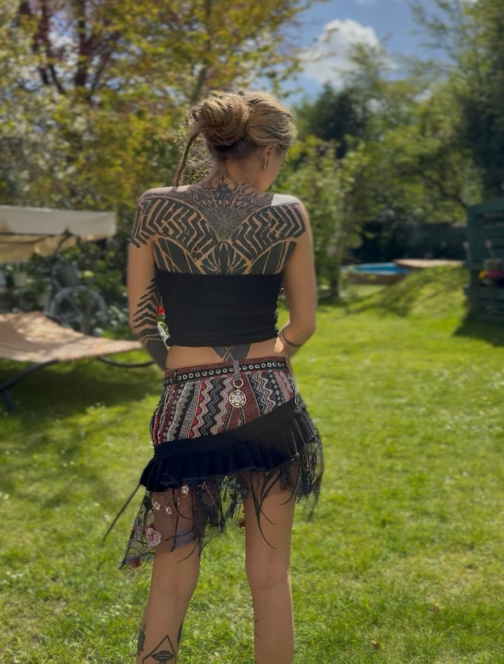Miniaturbild: unique upcycling skirt <3 *moonflower*