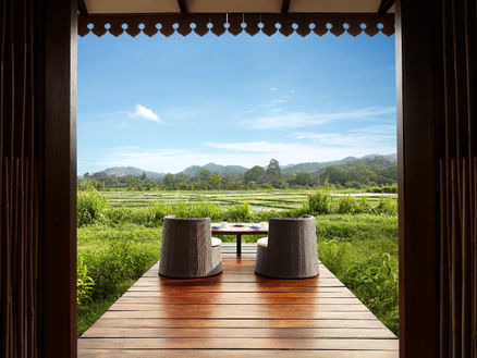 Sustainable hotel room view in Sri Lanka