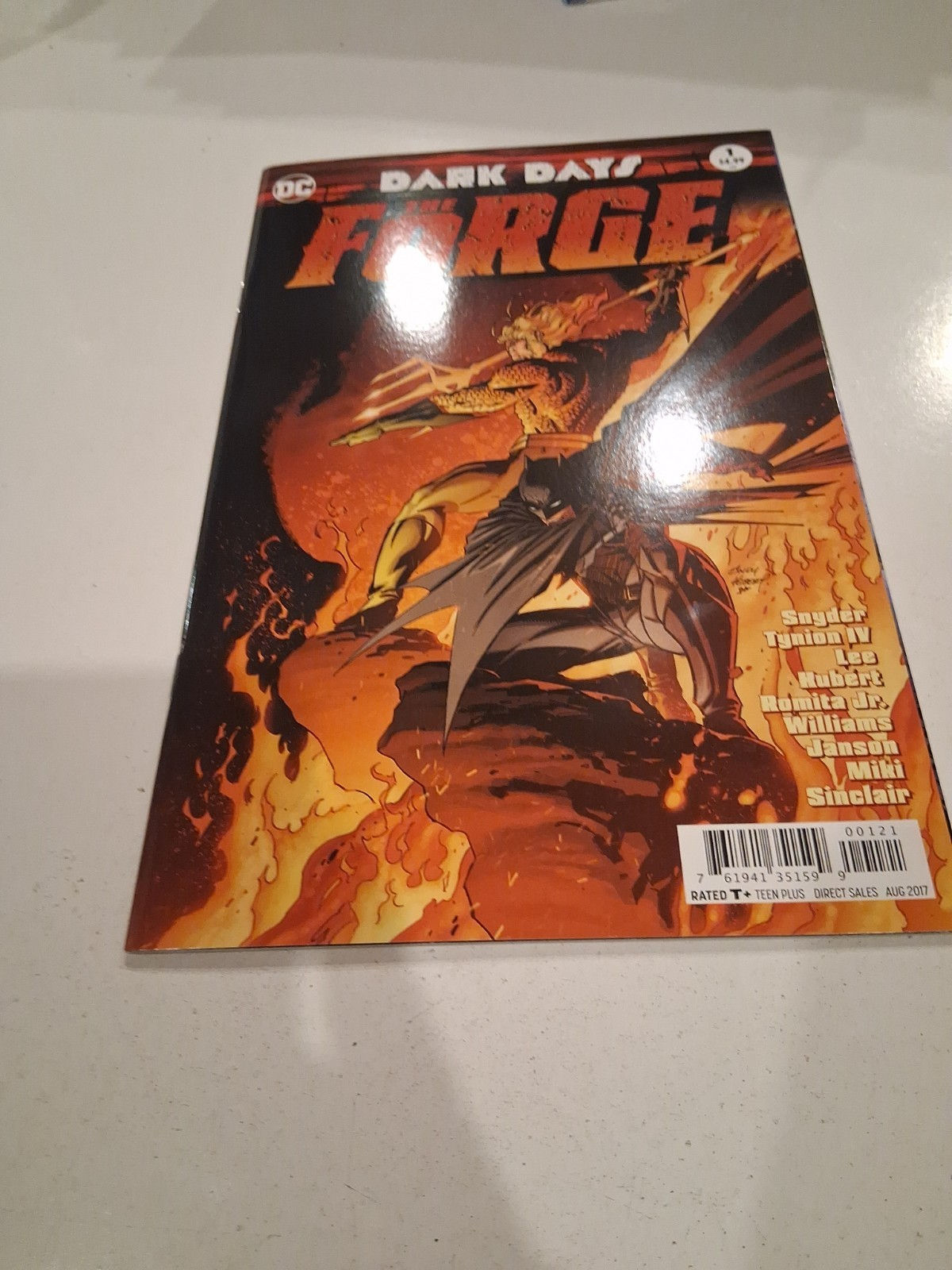 Dark Days: The Forge #1 Andy Kubert Variant Cover (DC Comics August 2017) Nm