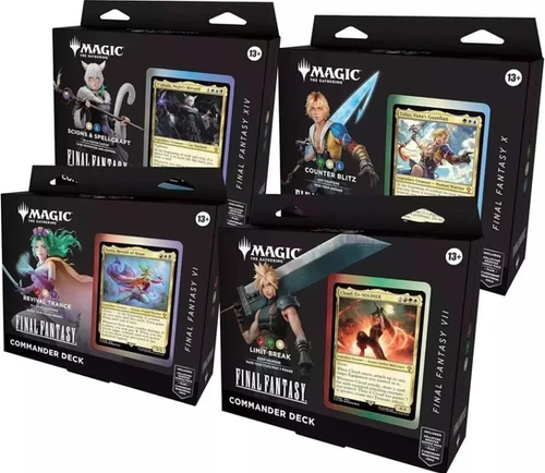Magic: The Gathering Final Fantasy Commander Decks Set of 4