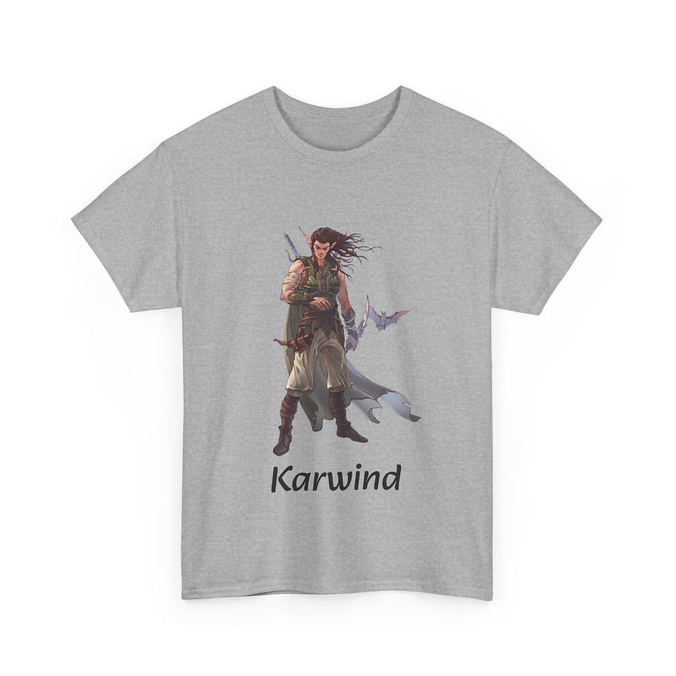 Thumbnail: Karwind's Collectibles: Karwind Character Profile Full Color T-shirt