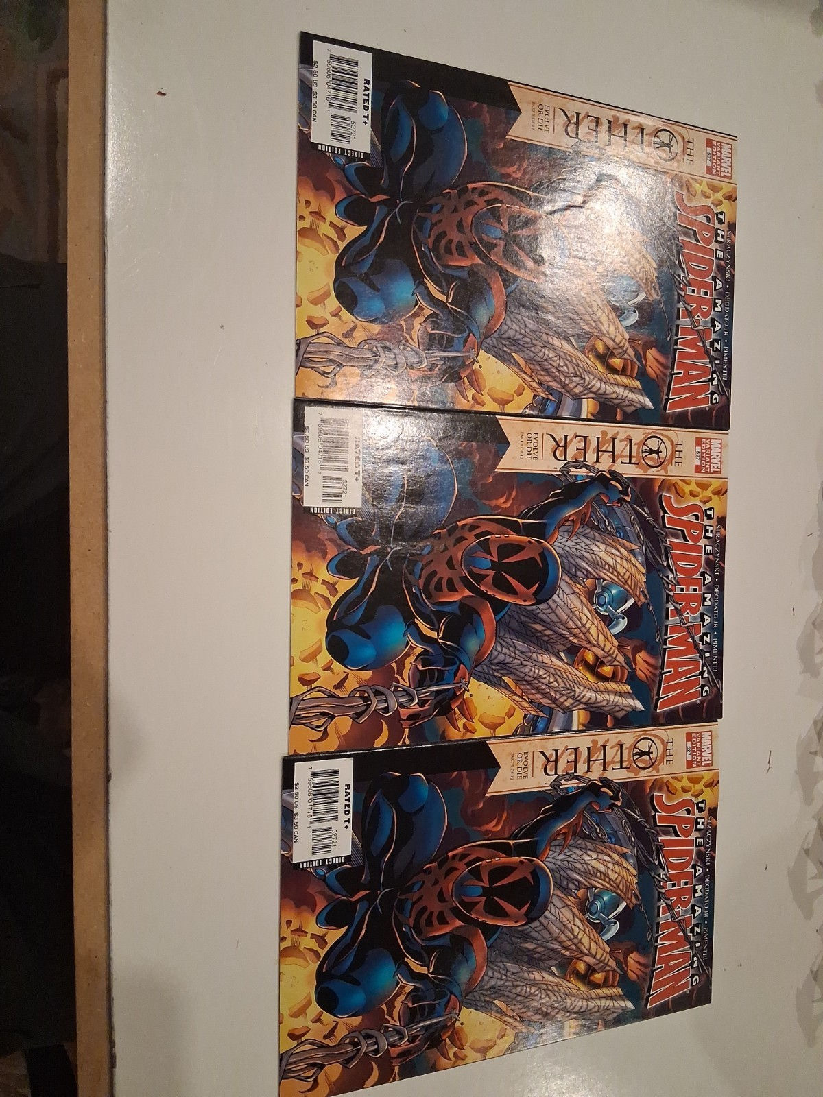 The Amazing Spider-Man #527 Variant Edition-Second Printing-Mike Wieringo nm×3
