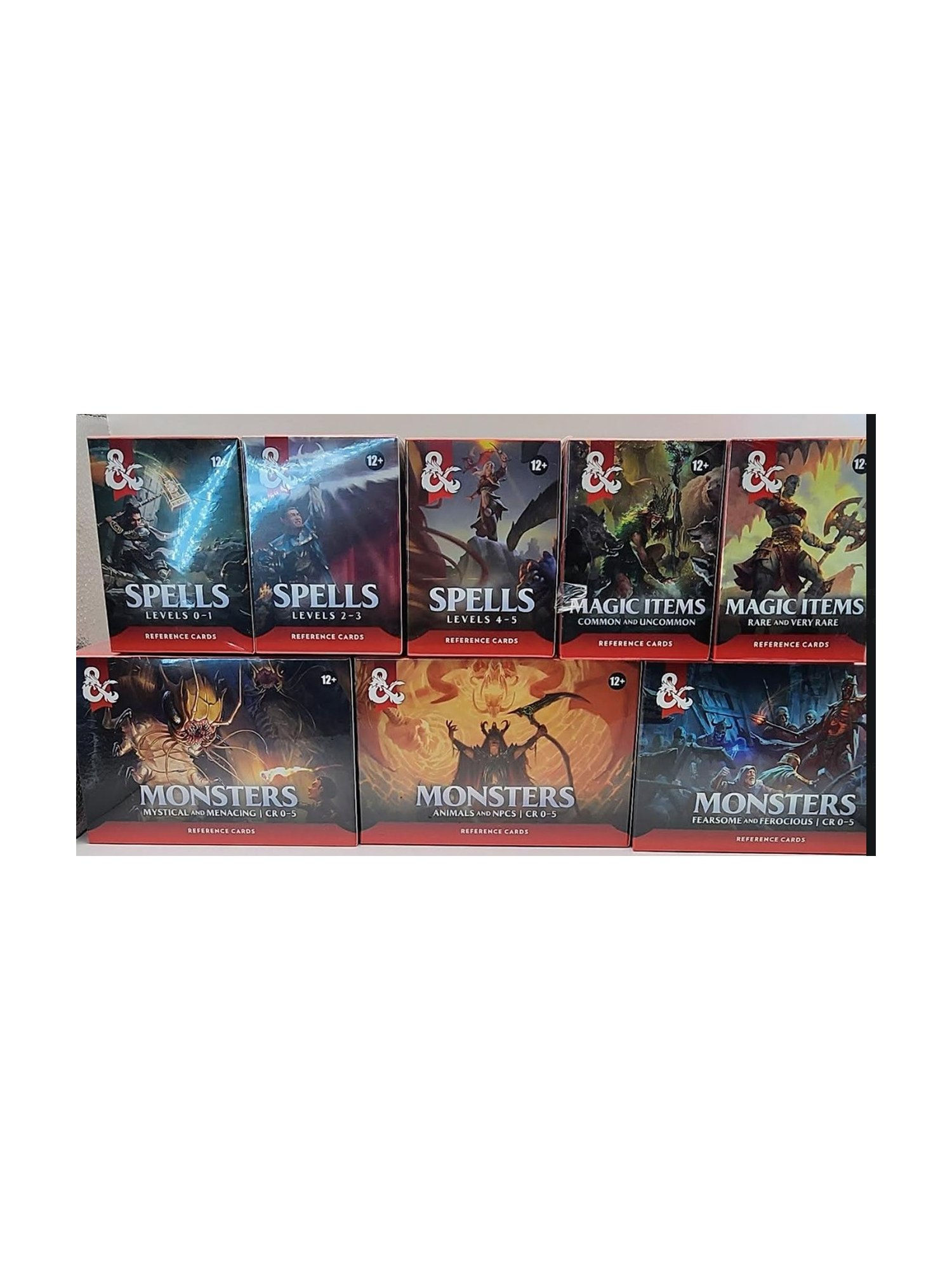 Dungeons and Dragons Reference cards Set