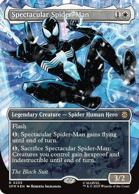 Spectacular Spider-Man — Black Suit #235, textured foil
