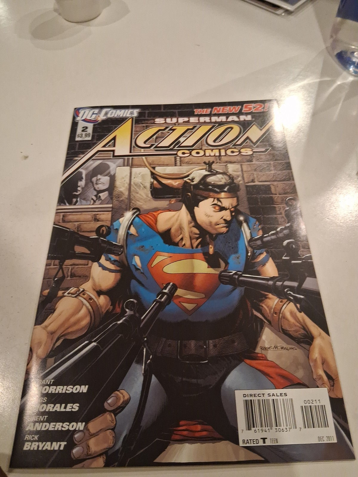 Action Comics #2 Rags Morales Cover (DC Comics December 2011)