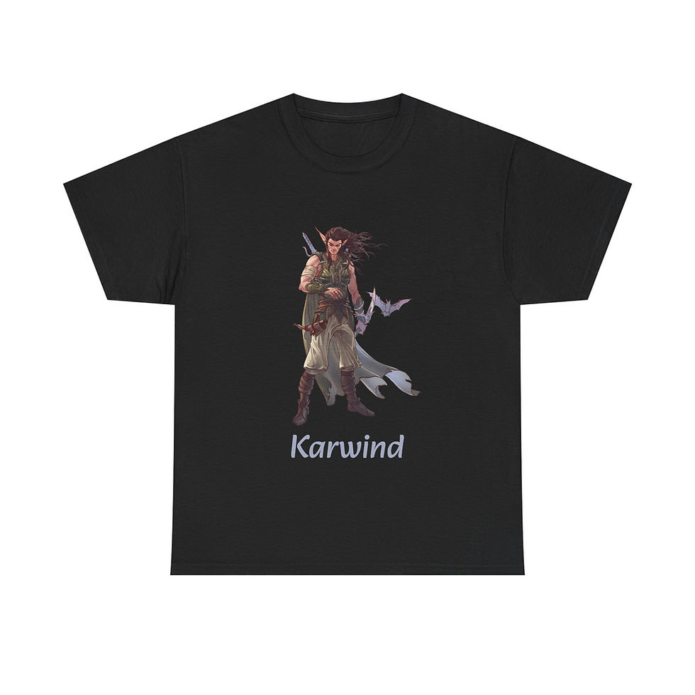 Thumbnail: Karwind's Collectibles: Karwind Character Profile Full Color T-shirt