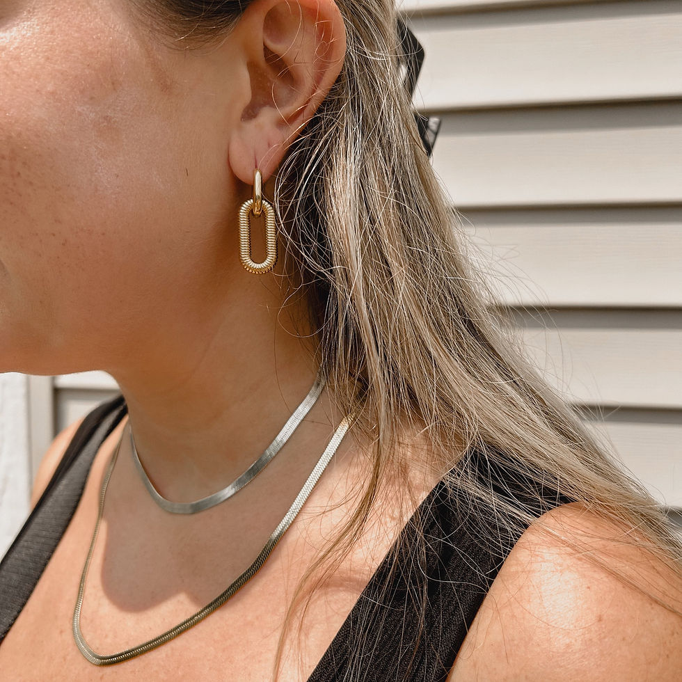 Herringbone Necklace rosemariejewelry