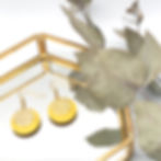 Miniature : Boucles d'oreilles - Circle jaune