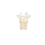 Miniature : Cerf transparent feuilles d'or