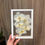 Miniatura: Arte Botânica em Vidro Duplo – Flores Prensadas - 15x20 cm