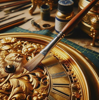 Dorure d'horloge