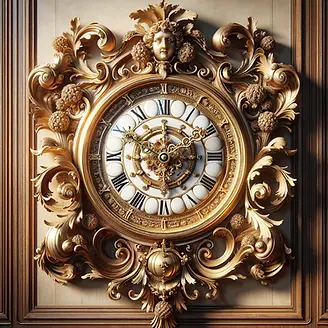 Horloge en or