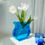 Thumbnail: Irregular Curvy Wave Acrylic Flower Vase Transparent Stone Glaze for Decorative 
