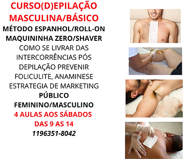 CURSO DE DEPILAÇÃO MASCULINA