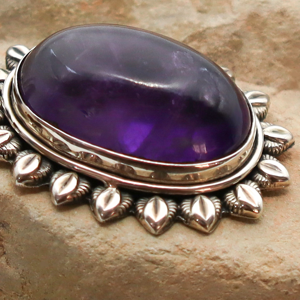 Thumbnail: Vintage Amethyst & Sterling Silver Starburst