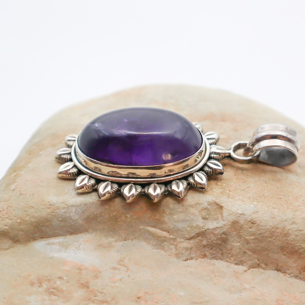 Thumbnail: Vintage Amethyst & Sterling Silver Starburst