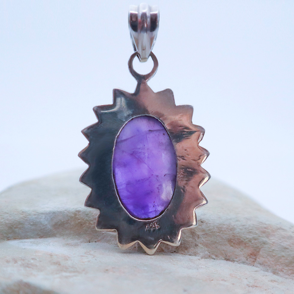 Thumbnail: Vintage Amethyst & Sterling Silver Starburst