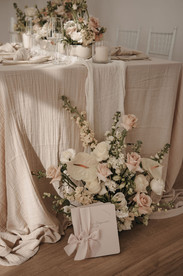 Hochzeitsfloristik Pastell Rosé