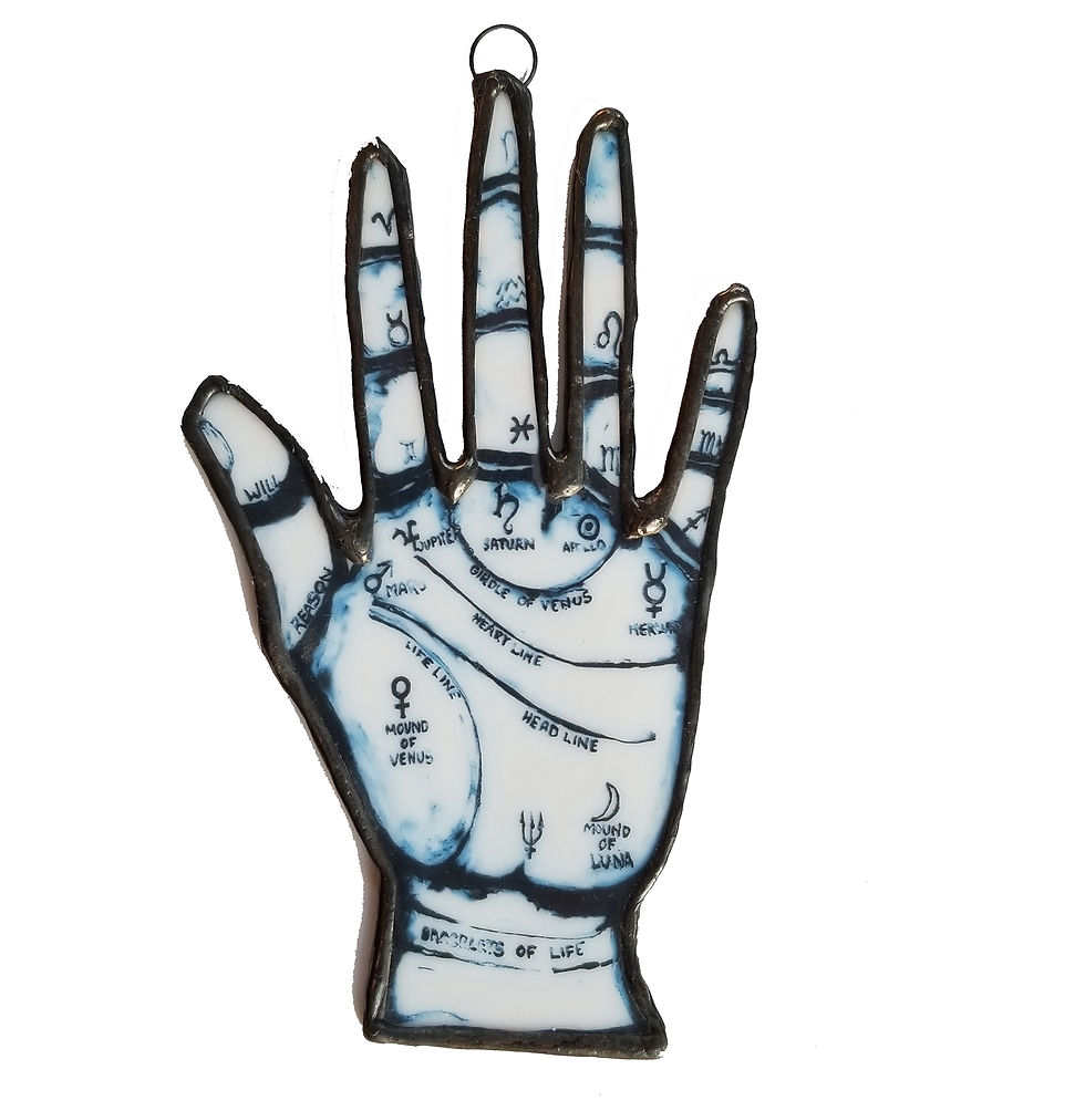Μικρογραφία: CHIROMANCER'S PALM - GLASS ORNAMENT