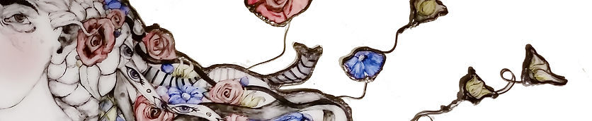 Glass Art Panel of Ophelia