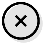 a cross icon