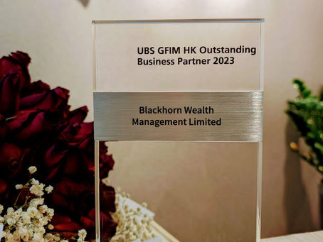 Blackhorn Honored as Outstanding Business Partner by UBS
