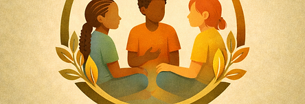 Illustration of diverse student leaders building voice, confidence, belonging, and collaboration