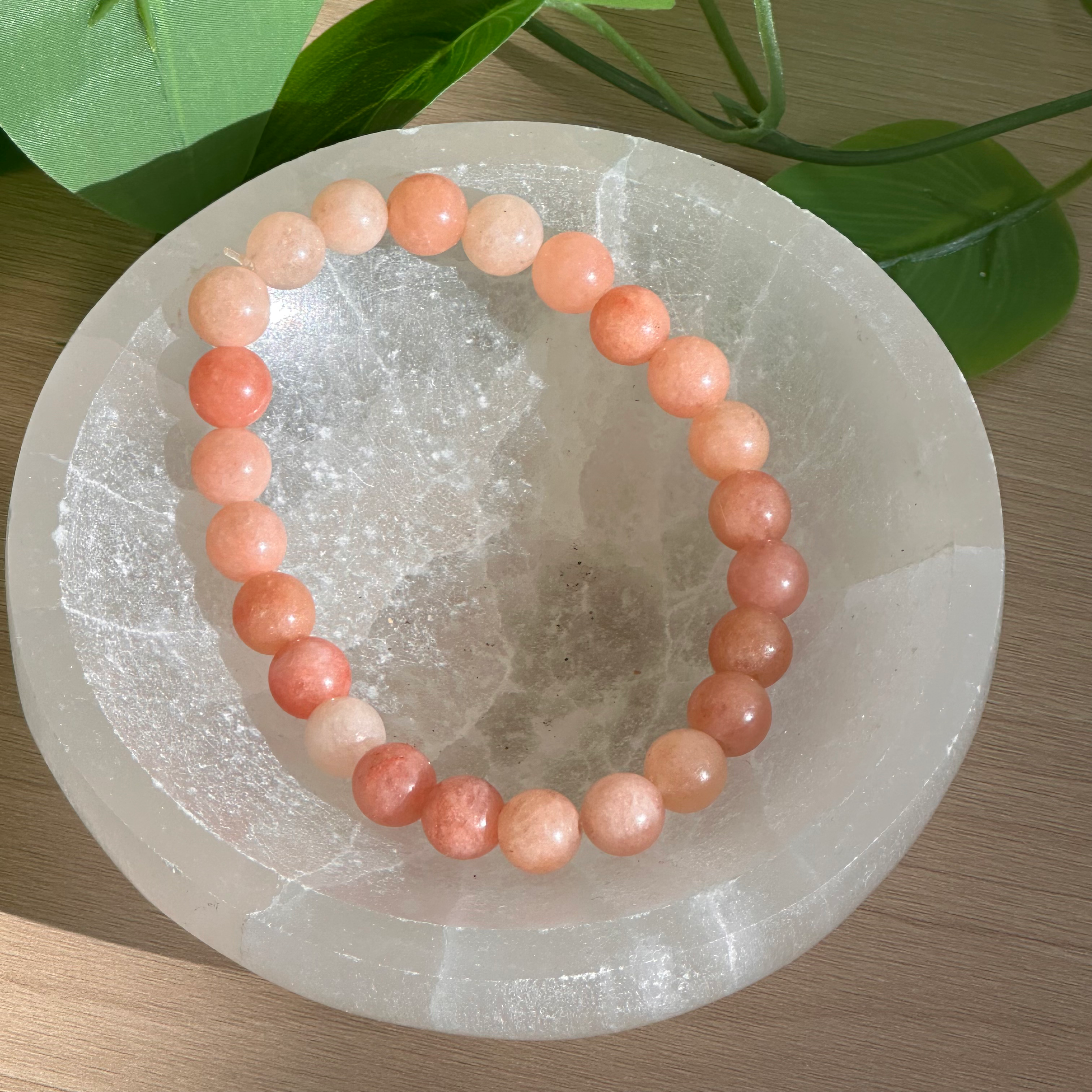 PEACH CALCITE BRACELET