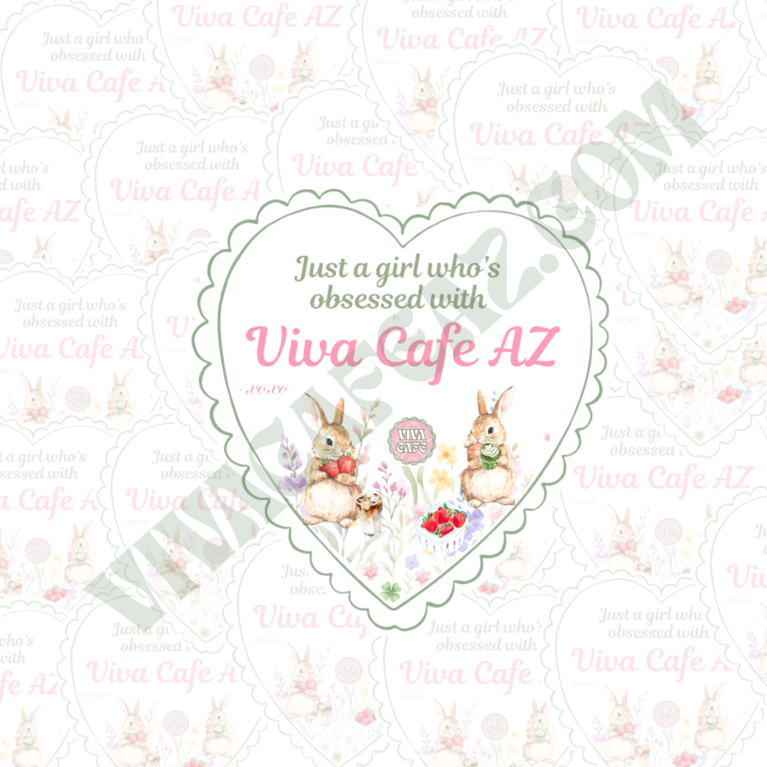 JUST A GIRLS WHOS OBSESSED WITH VIVA CAFE AZ sticker