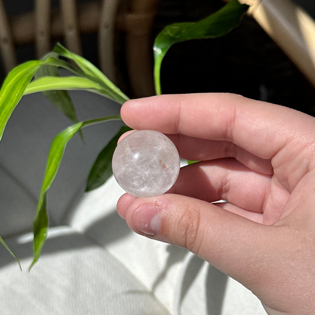 CLEAR QUARTZ MINI SPHERES 🤍