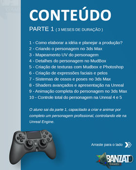 Curso de desenvolvimento de games, conteúdo programático