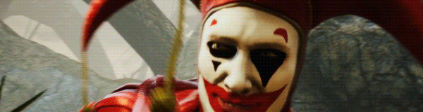 clown showing the area