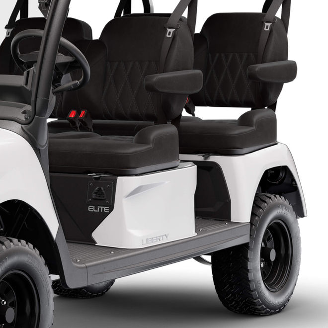 2027 E-Z-GO Liberty 4F XTL ELiTE Bright White Golf Car