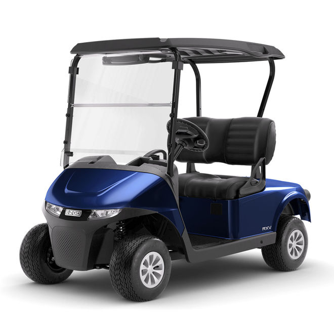 E-Z-GO 2026 RXV 2 Freedom ELiTE Electric Lithium Patriot Blue Golf Car