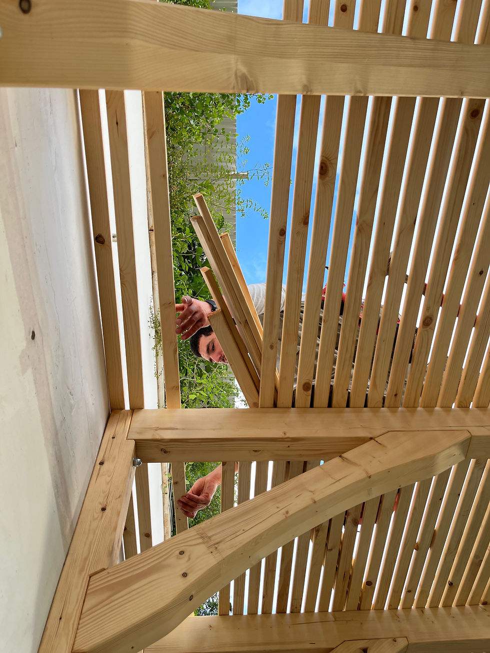 Cantilevered Pergola shaders